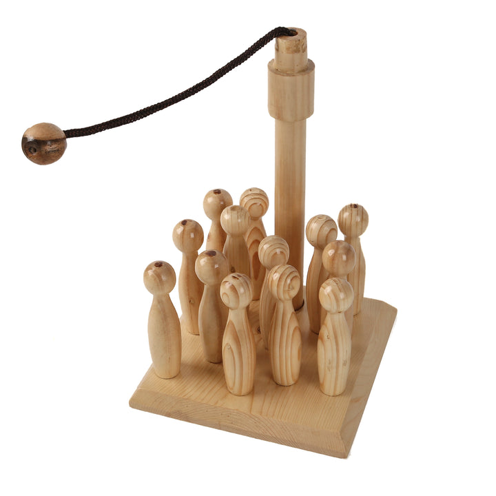 Mini Skittles Bowling Game (Wooden) - The Engraved Store