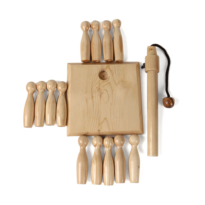 Mini Skittles Bowling Game (Wooden) - The Engraved Store