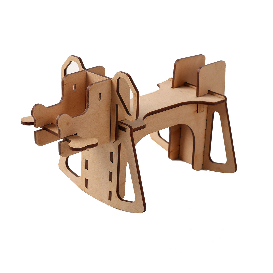 Wooden DIY Dog With Bone - The Engraved Store