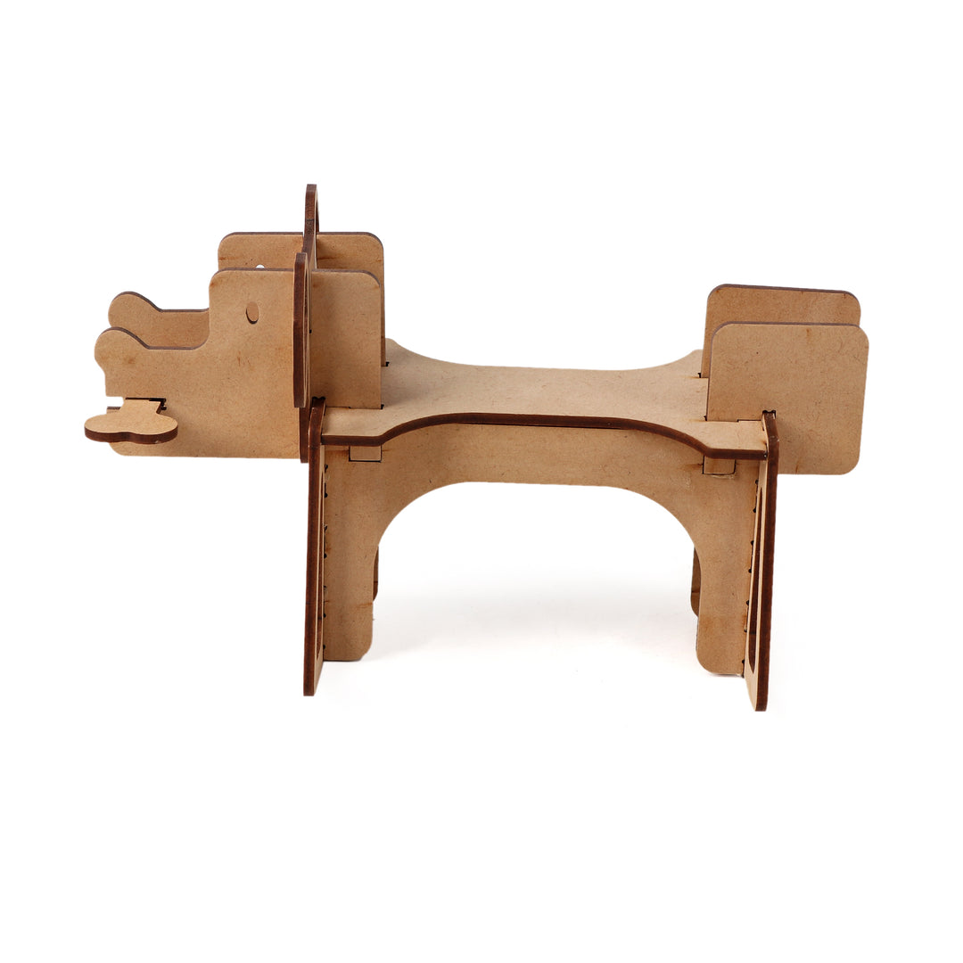 Wooden DIY Dog With Bone - The Engraved Store