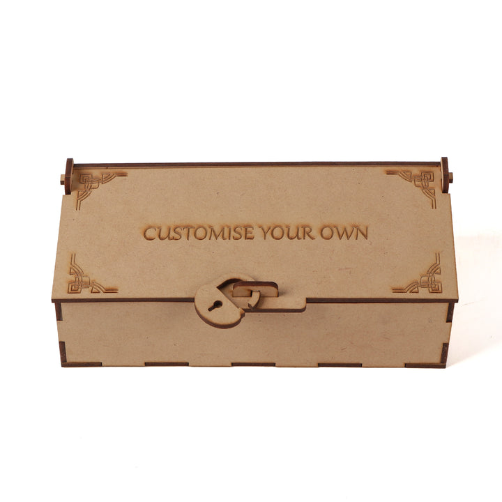Wooden Box With A Lock - The Engraved Store