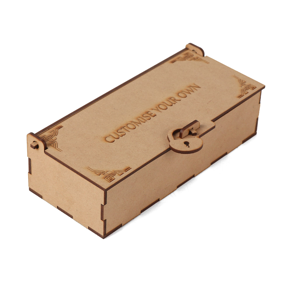 Wooden Box With A Lock - The Engraved Store