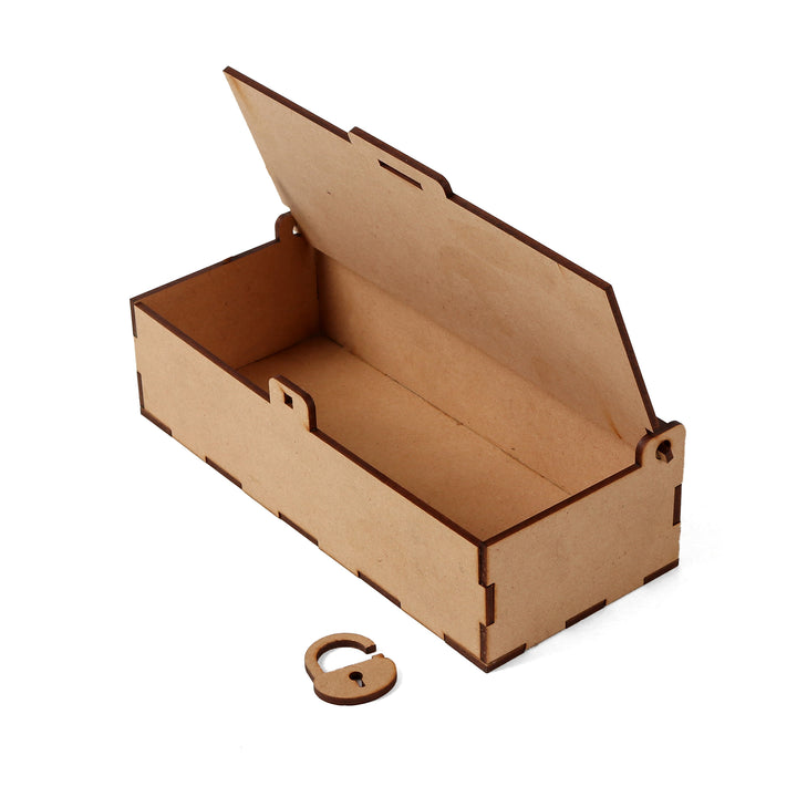 Wooden Box With A Lock - The Engraved Store