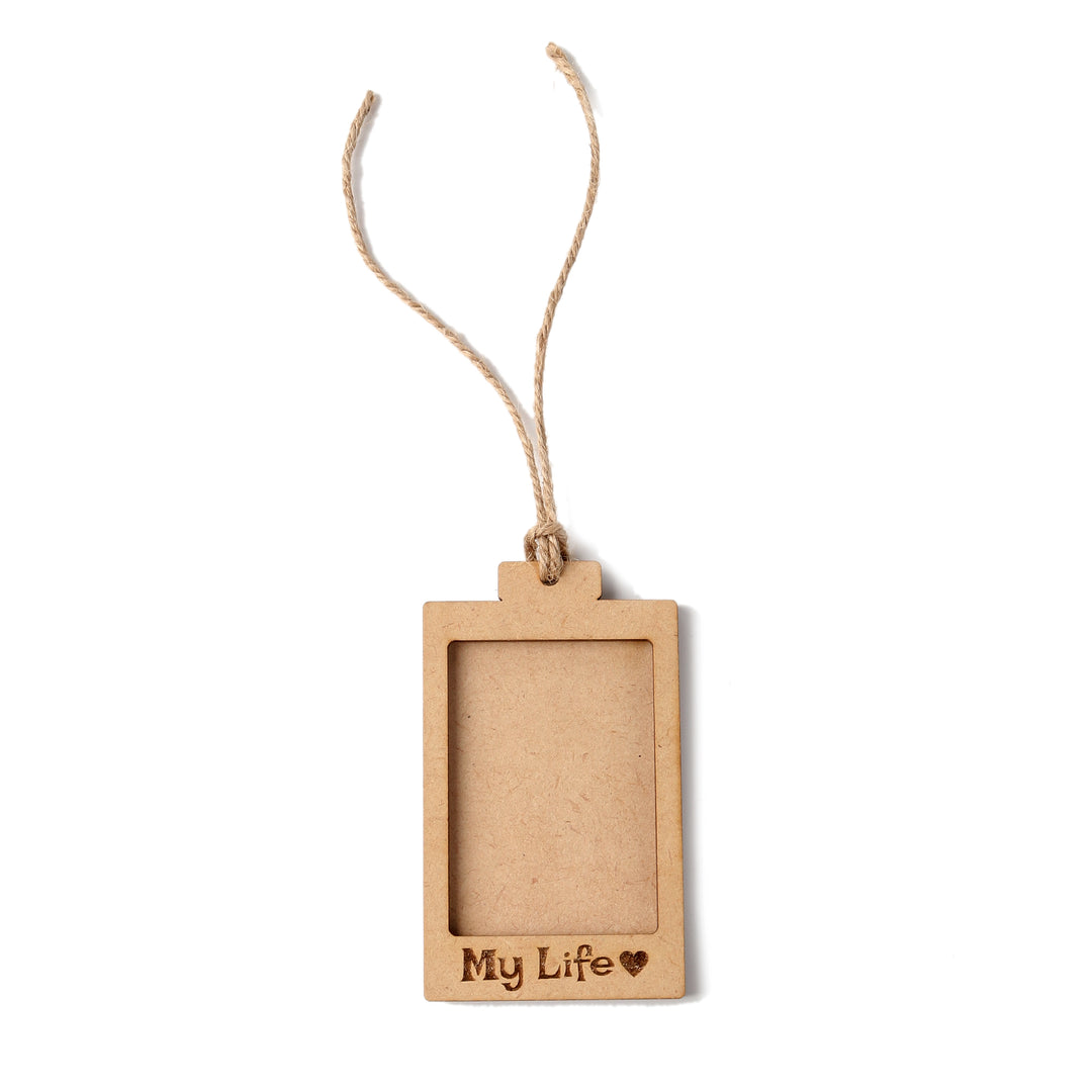 My Life | Wooden Polaroid Photo Frame | Customised Gift - The Engraved Store