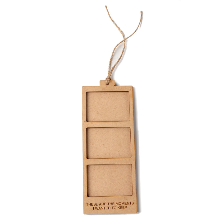 These Are The Moments I Wanted To Keep | Wooden Polaroid Photo Frame | Customised Gift - The Engraved Store