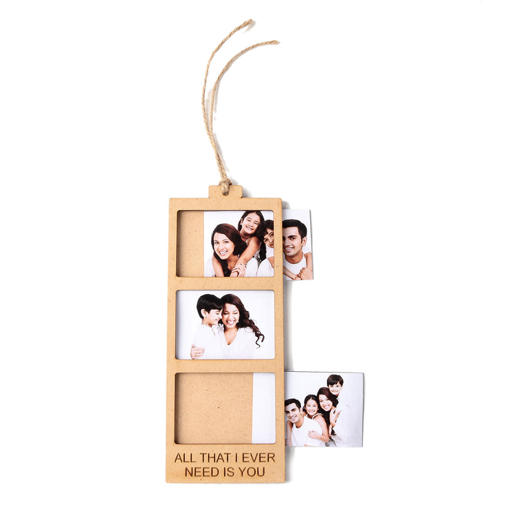 All That I Ever Need Is You | Wooden Polaroid Photo Frame | Customised Gift - The Engraved Store