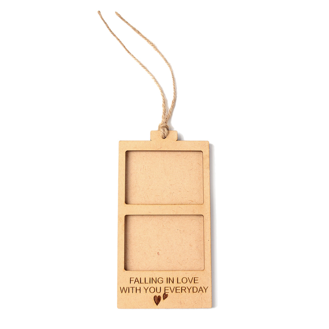 Falling In Love With You Everyday | Wooden Polaroid Photo Frame | Customised Gift - The Engraved Store