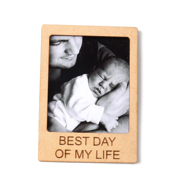Best Day of My Life | Wooden Polaroid Photo Frame | Customised Gift - The Engraved Store