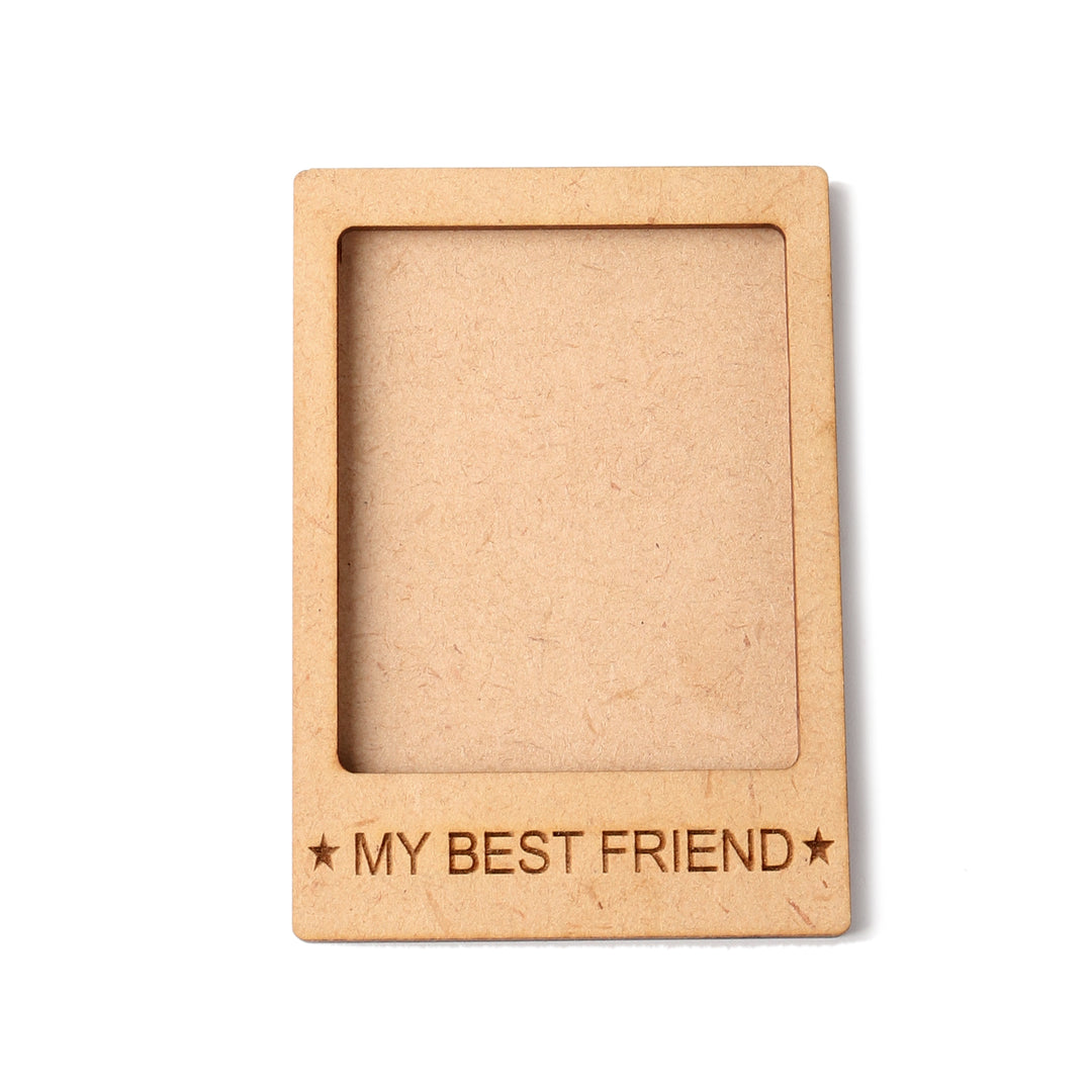 My Best Friend | Wooden Polaroid Photo Frame | Customised Gift - The Engraved Store