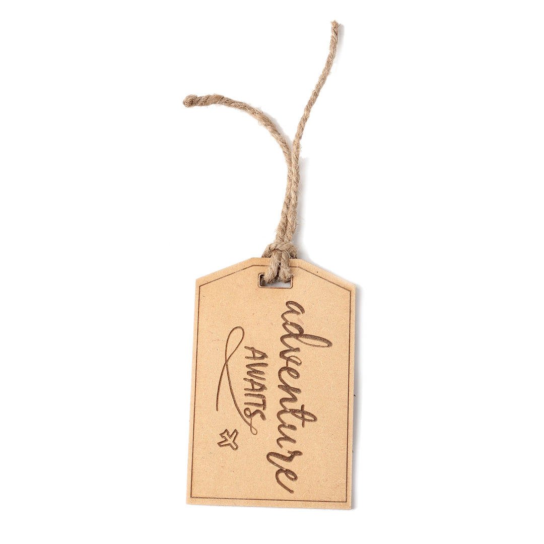 Adventure Awaits - Wooden Bag Tag | Luggage Tag - The Engraved Store