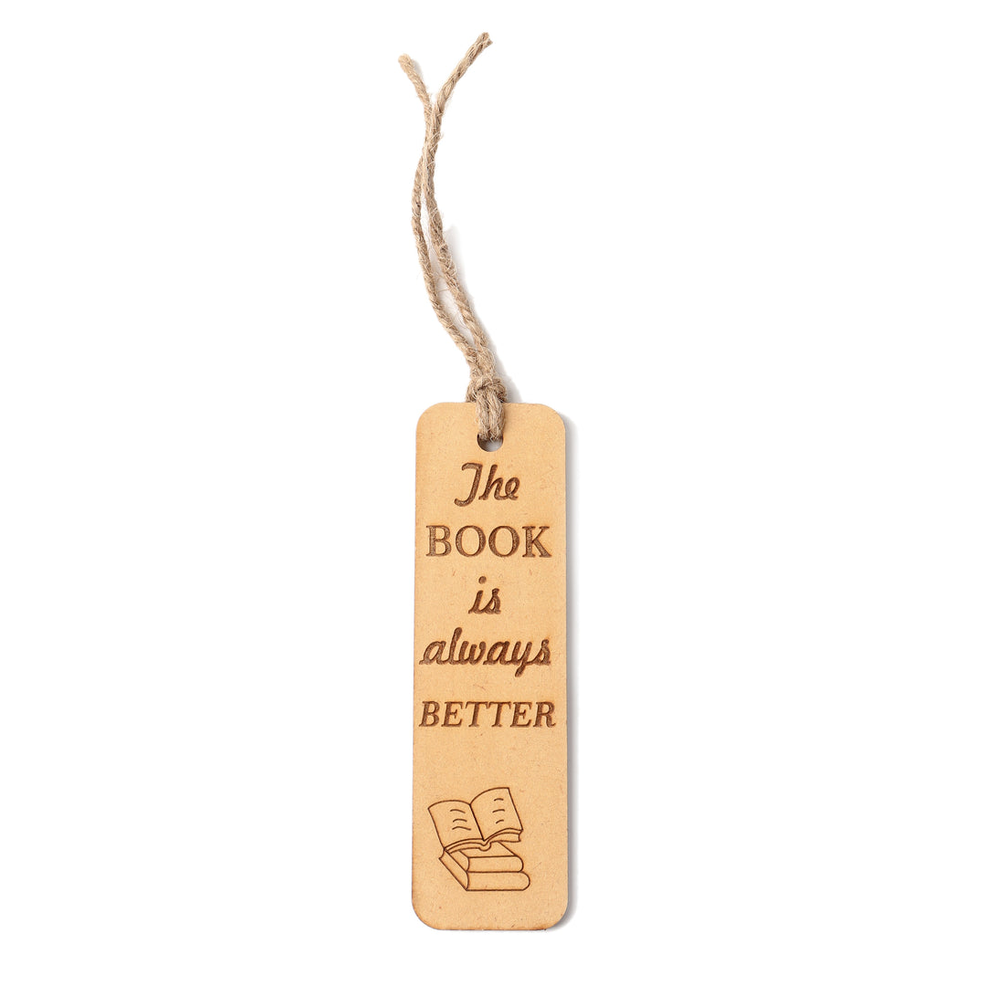The book is always better - Customised Wooden Bookmark - The Engraved Store