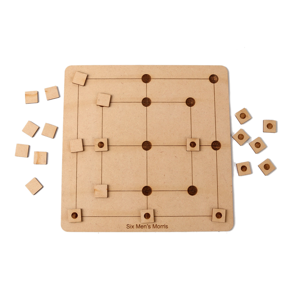 9 Men's Morris Wooden Strategy Board Game - The Engraved Store