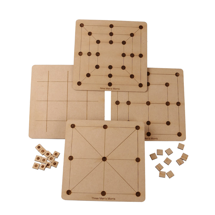 9 Men's Morris Wooden Strategy Board Game - The Engraved Store