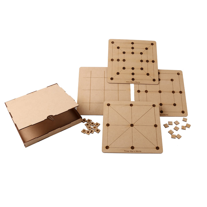 9 Men's Morris Wooden Strategy Board Game - The Engraved Store