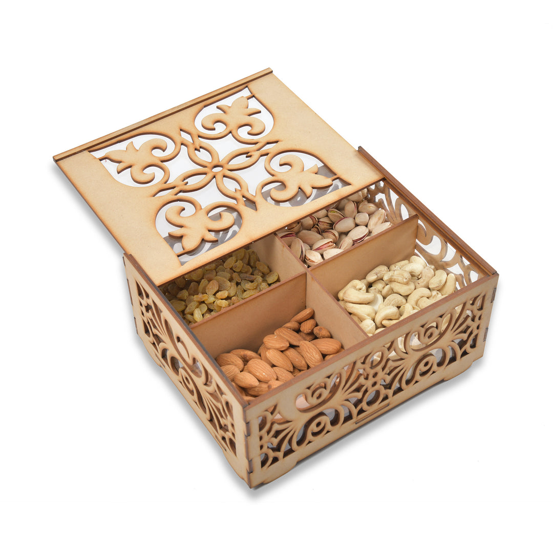 See Through Slider Multi-Utility Wooden Box - The Engraved Store