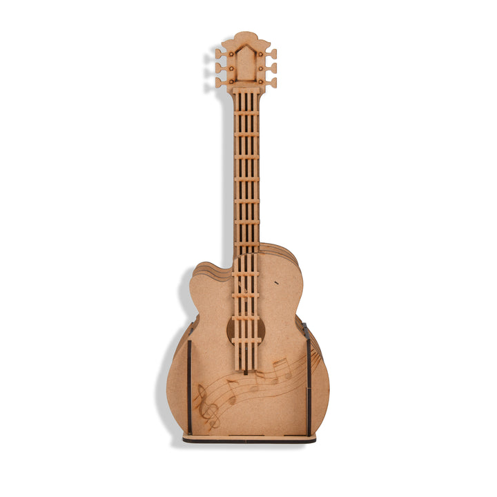 Guitar Pen / Pencil Stand (Wooden) - The Engraved Store