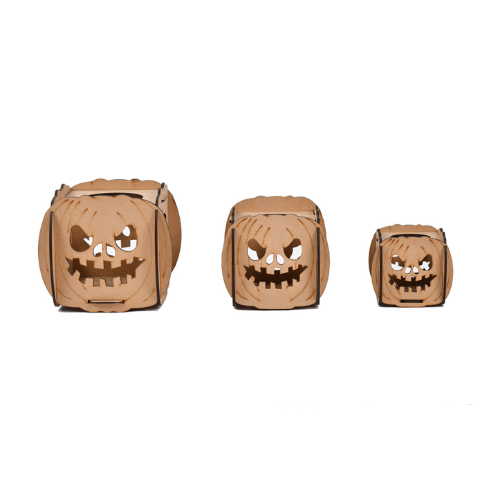 Pumpkin Halloween Tea-light Holder - Wooden - The Engraved Store