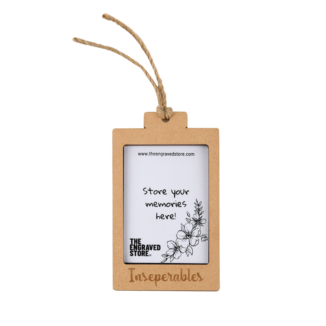 Inseparables | Wooden Polaroid Photo Frame | Customised Gift - The Engraved Store