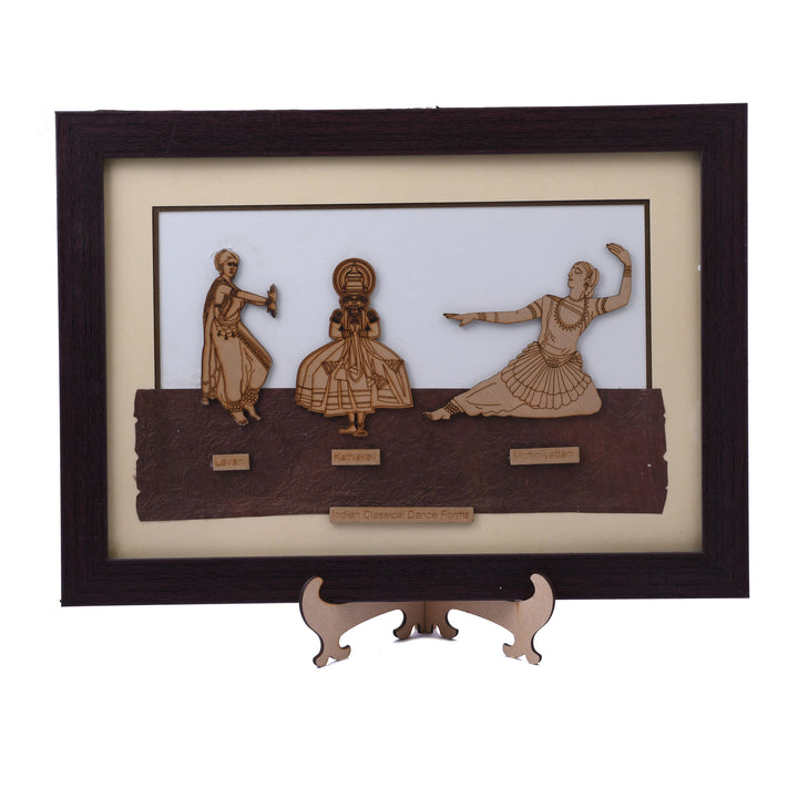 Indian Dance Forms - Wooden Frame - The Engraved Store