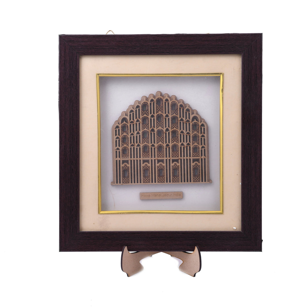Hawa Mahal In Wooden Frame - The Engraved Store