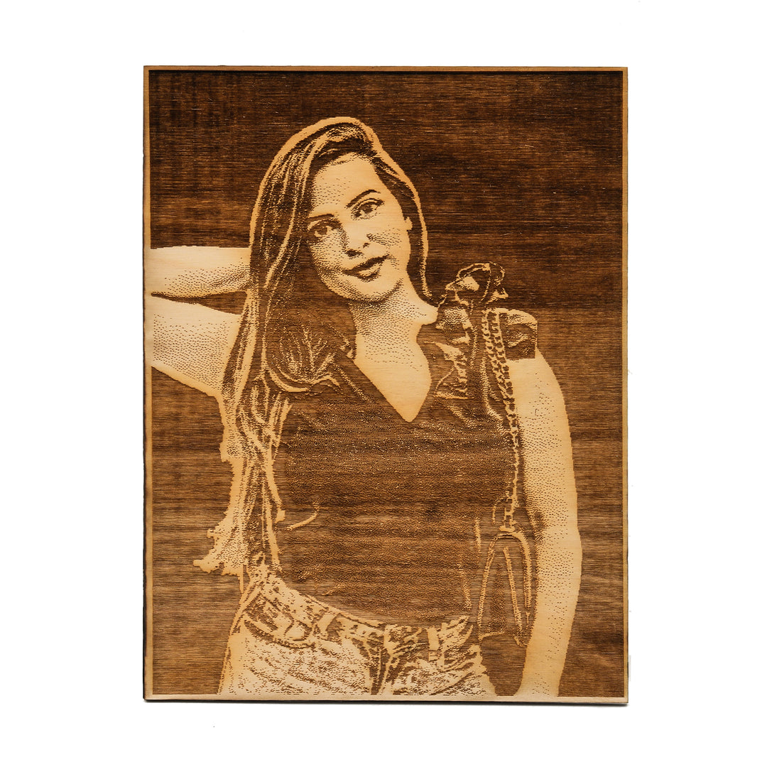 Engraved Wooden Picture