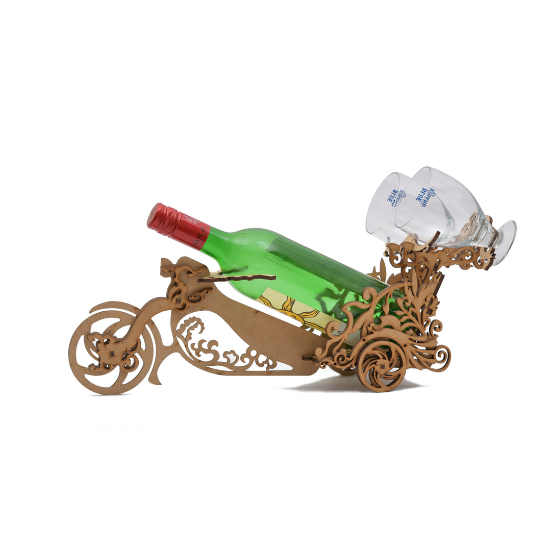 Wooden Table Decor Wine Bottle Holder