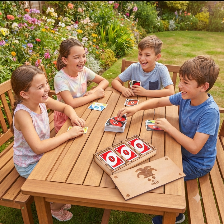 Custom Personalized Wooden Playing Card Box| Three Deck Box