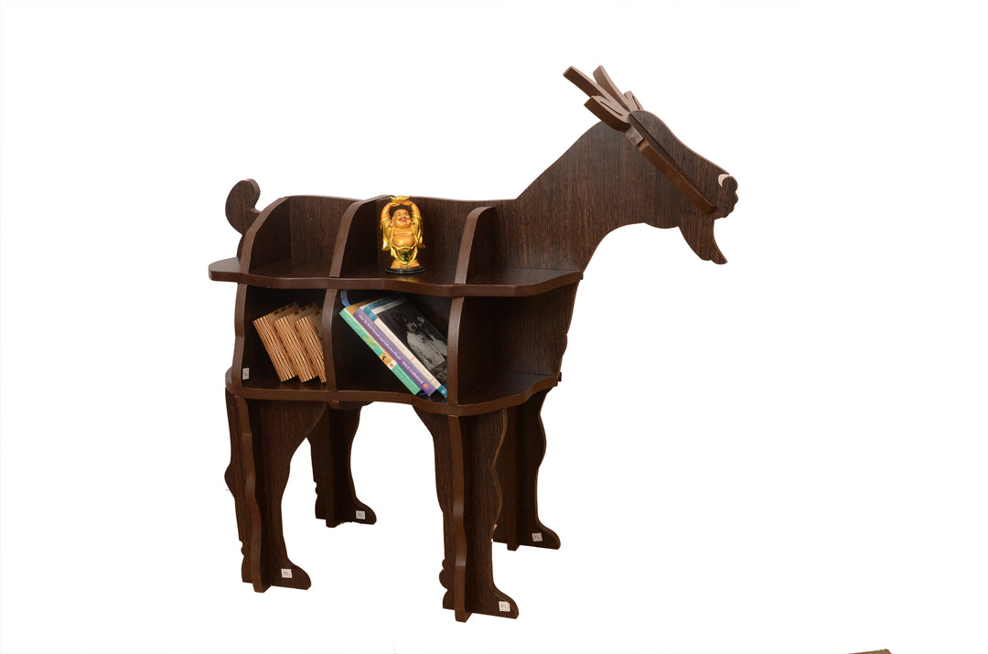 DIY Bookshelf Goat Shaped wooden | Folding Standing Shelf - The Engraved Store
