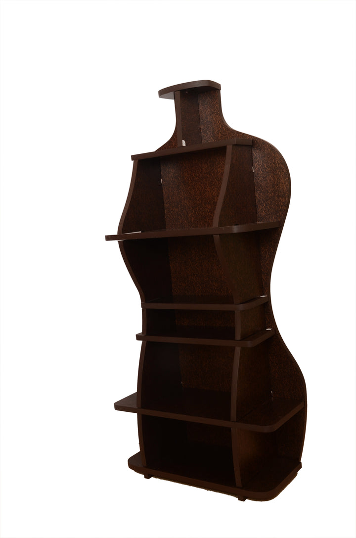 Wooden Bookshelf / Wine Cabinet - Shape of Lady - The Engraved Store