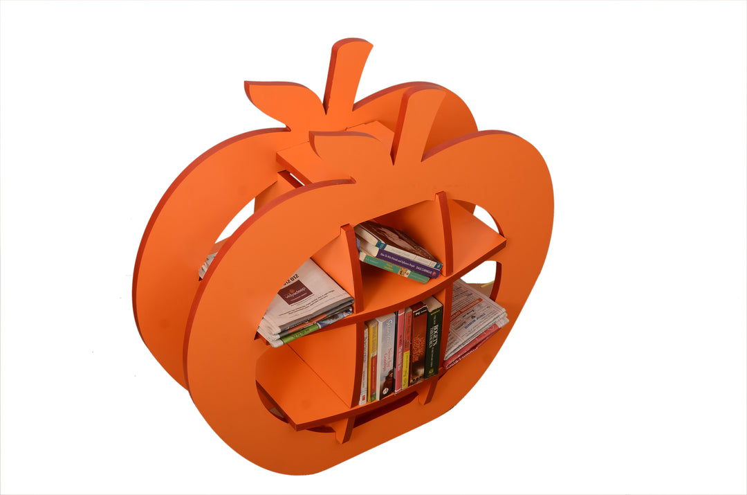 Colourful Apple Shape Wooden Bookshelf DIY | Folding