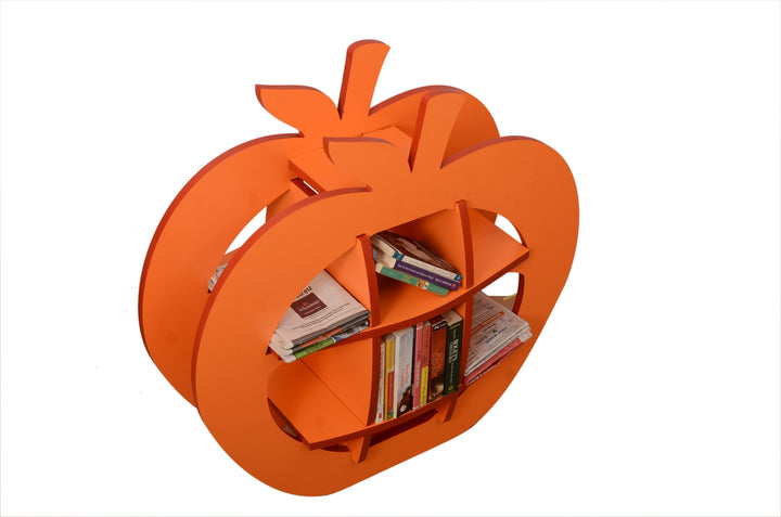 Colourful Apple Shape Wooden Bookshelf DIY | Folding