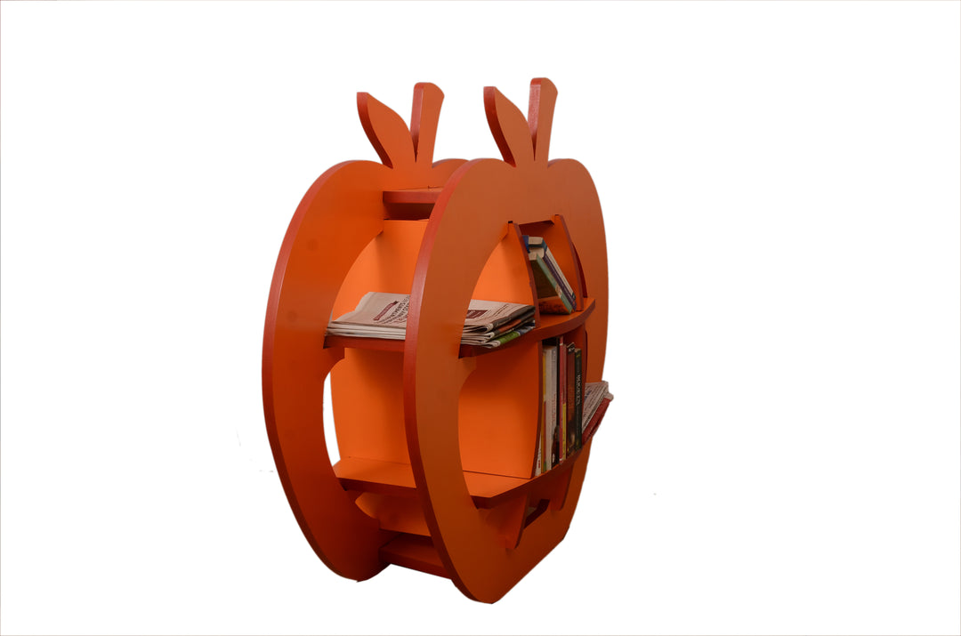 Colourful Apple Shape Wooden Bookshelf DIY | Folding