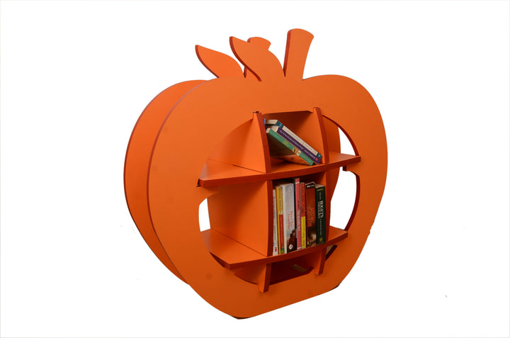 Colourful Apple Shape Wooden Bookshelf DIY | Folding