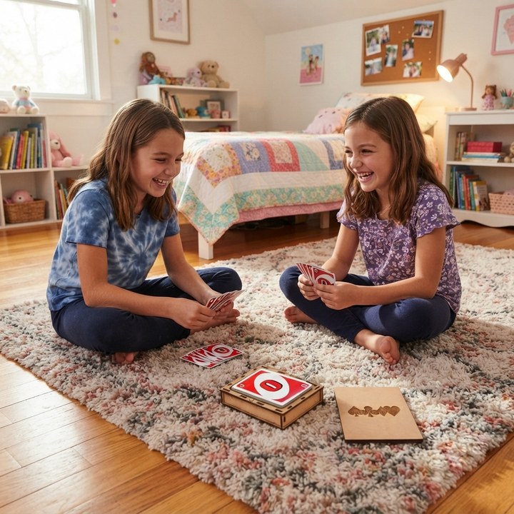 Wooden Playing Card Box| Trading Card Box With Playing Card Monogram