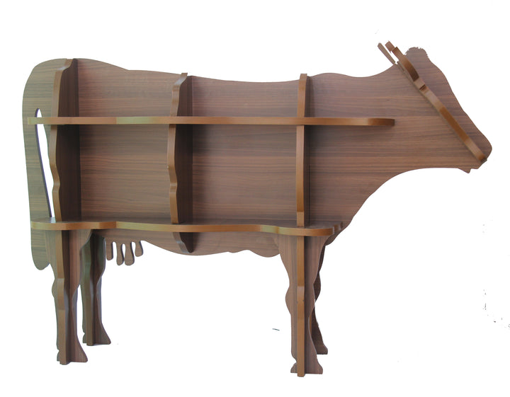 Wooden Cow Shaped Easy to Assemble Bookshelf - The Engraved Store