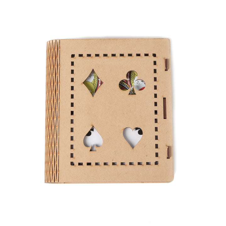 Two Deck Playing Card Box | Wooden Case | Playing Card Case - The Engraved Store
