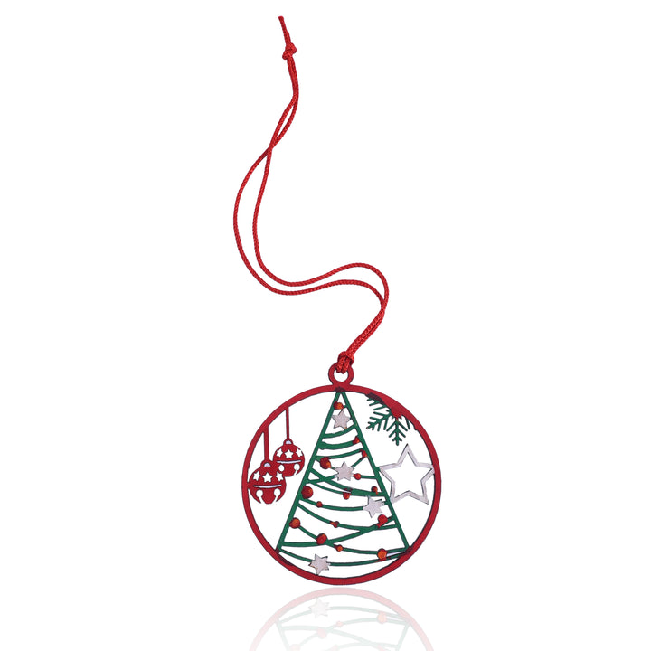 Coloured Tree Hangings ( Set of 4 ) - The Engraved Store