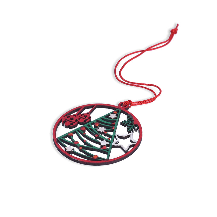 Coloured Tree Hangings ( Set of 4 ) - The Engraved Store