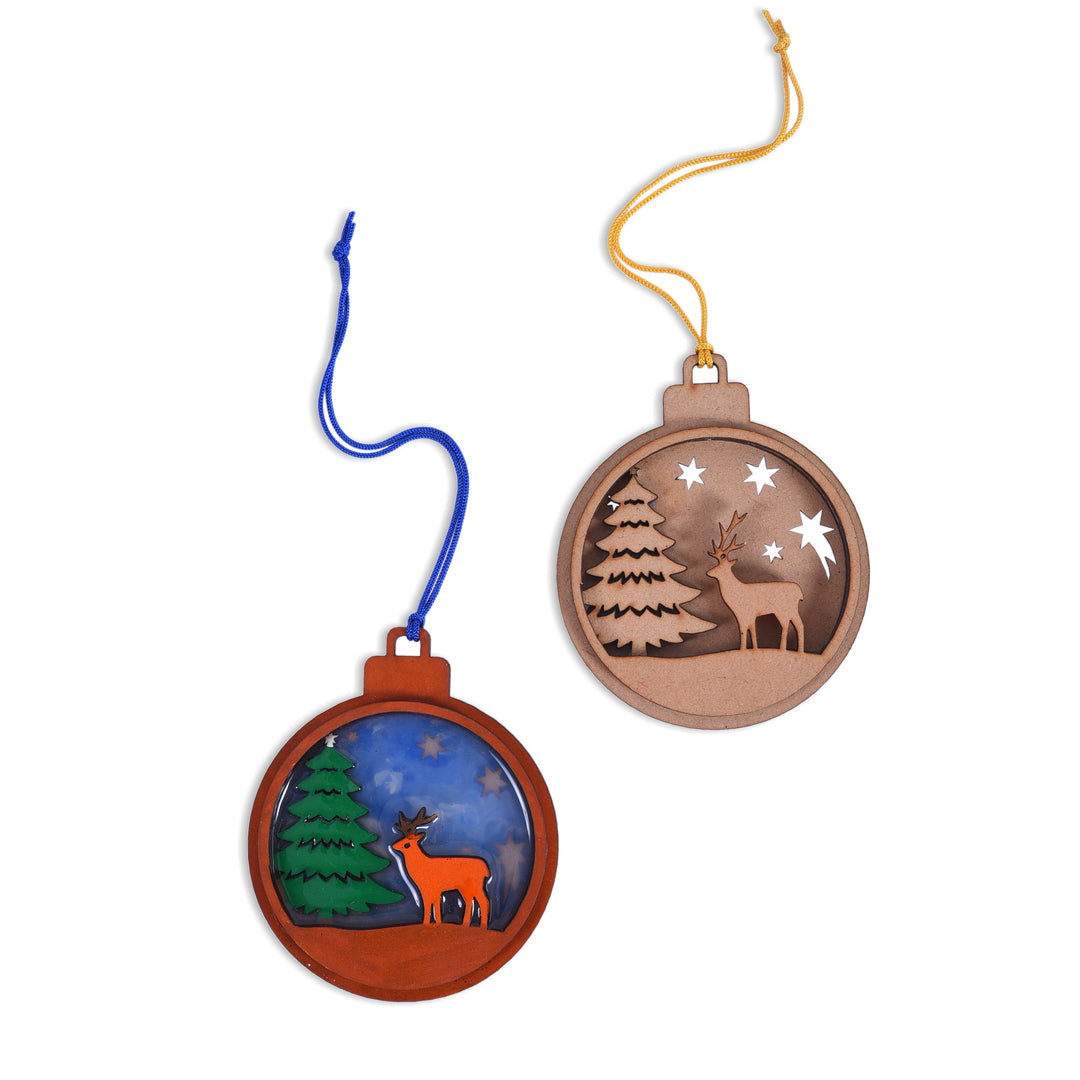 Festive Christmas Tree Hangings (Set of Three)