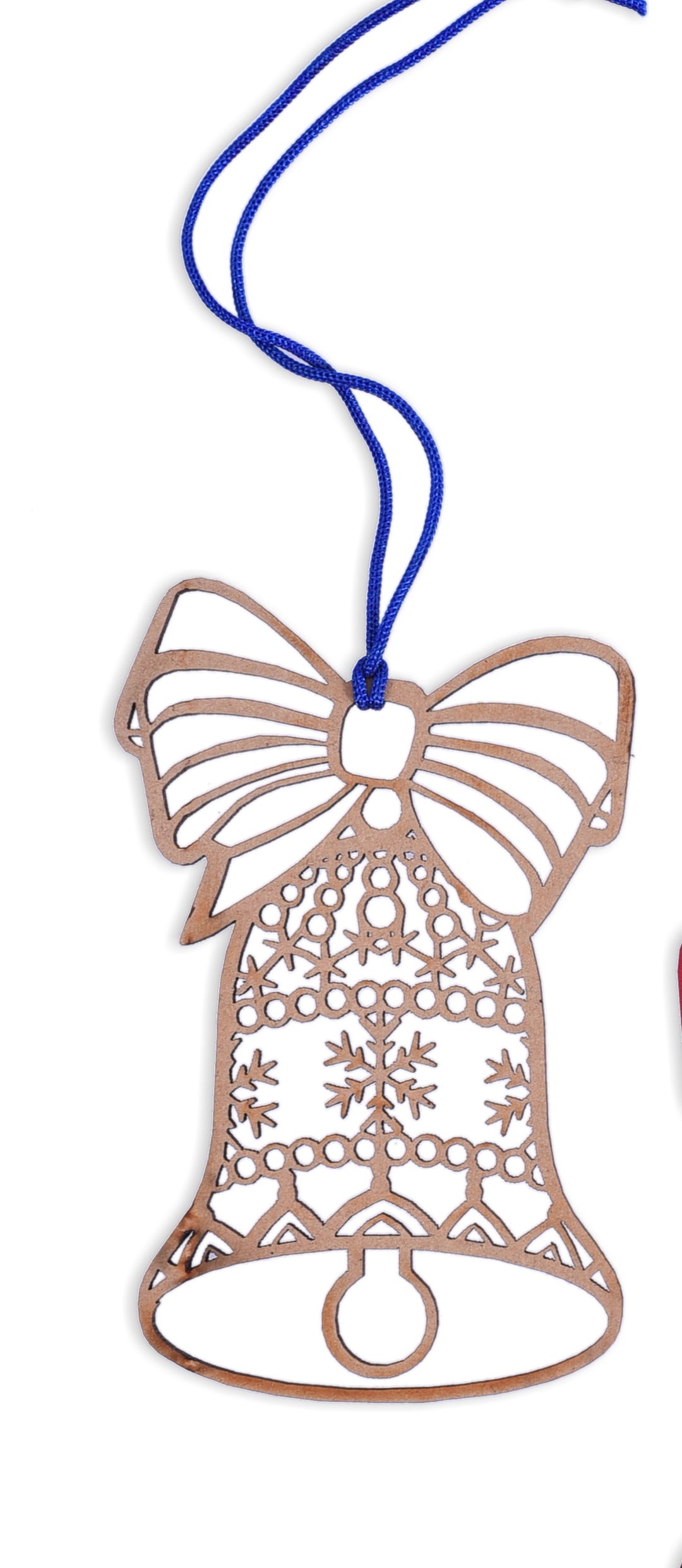 Wooden Christmas Tree Hangings (Set of 4)