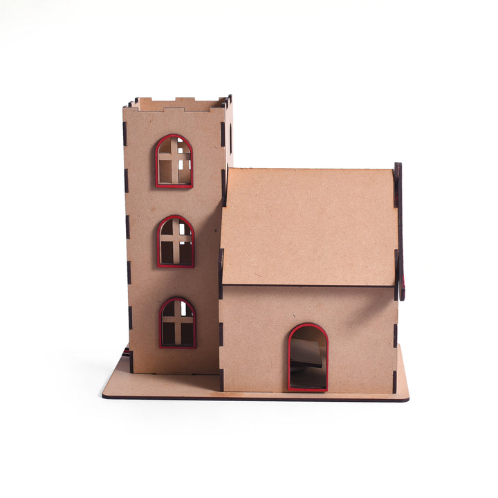 Radiant Christmas Residence | Wooden Money Bank - The Engraved Store