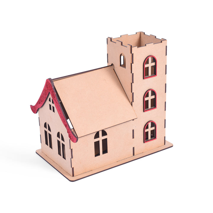 Radiant Christmas Residence | Wooden Money Bank - The Engraved Store