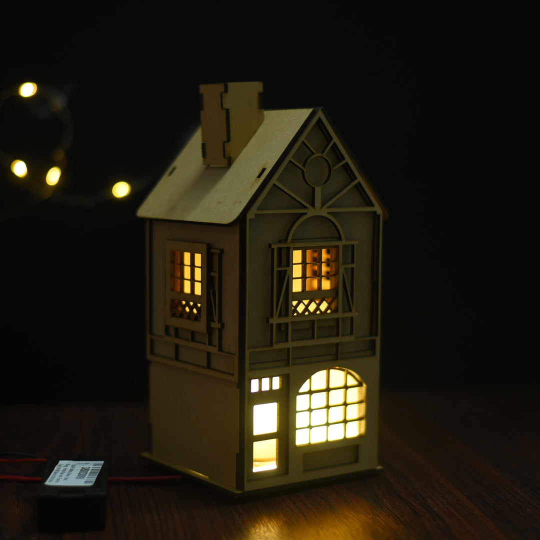 Christmas LED Light Wooden House