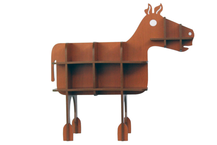 DIY Horse Baby shaped wooden Bookshelf | Folding & Flat Packing - The Engraved Store