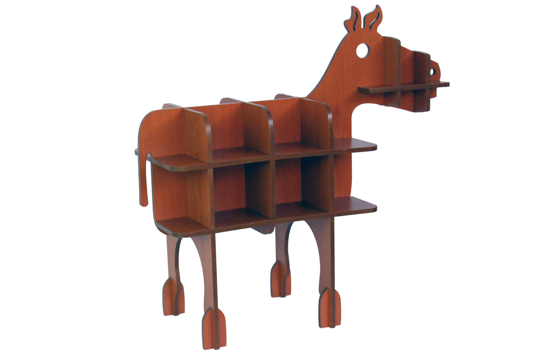 DIY Horse Baby shaped wooden Bookshelf | Folding & Flat Packing - The Engraved Store