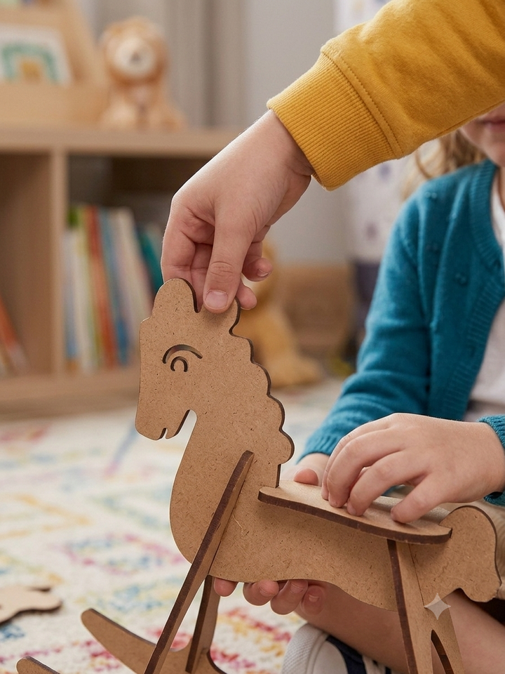 Wooden DIY Rocking Horse Toy - The Engraved Store