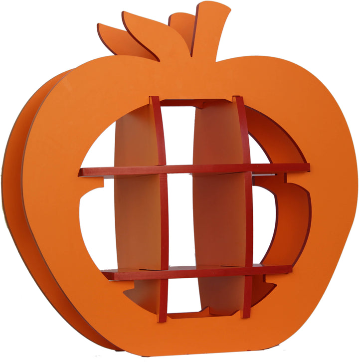 Colourful Apple Shape Wooden Bookshelf DIY | Folding