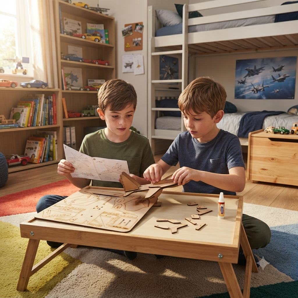 DIY Wooden Plane Model 3D Puzzle Kit | Toy Boeing Plane - The Engraved Store