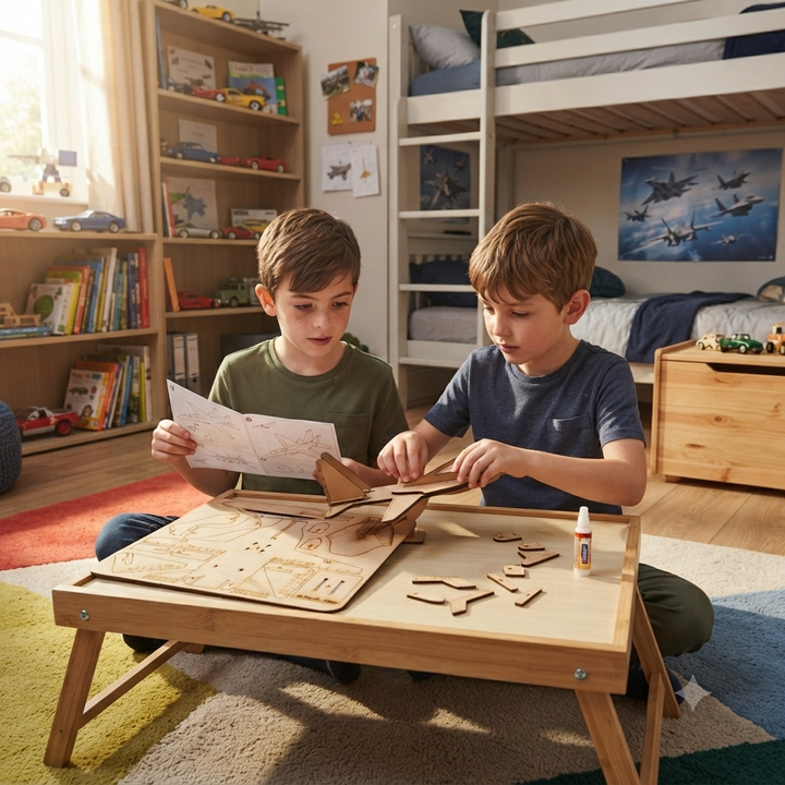 DIY Wooden Plane Model 3D Puzzle Kit | Toy Boeing Plane - The Engraved Store
