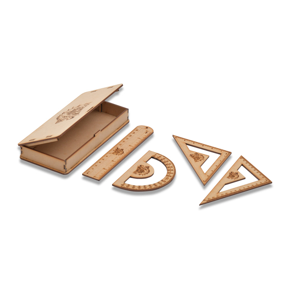 Chennai Super Kings Wooden Geometry Box - The Engraved Store